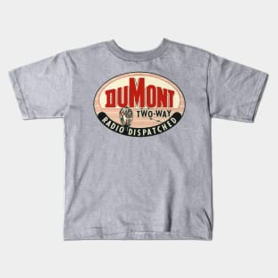 1940s Dumont Two-Way Radio Dispatched Taxi Sign Kids T-Shirt